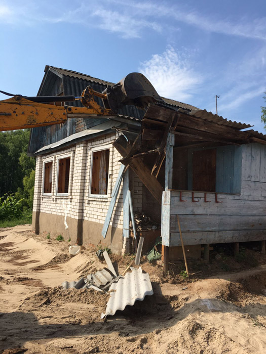 Демонтажные работы, кирпичного дома село Кадницы Кстовский район
